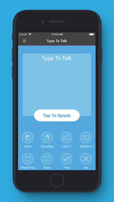 Emulate iPhone app MyVoice - Tap or Type to Talk using MyAndroid Emulate iPhone app MyVoice - Tap or Type to Talk using MyAndroid