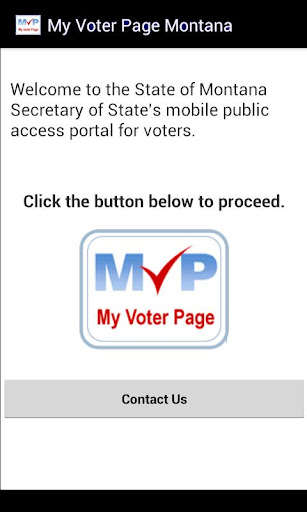 Emulate Android APK My Voter Page Montana