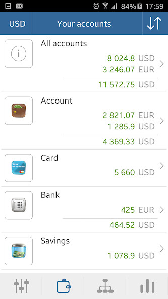 Run android online APK My Wallets (PRO) from MyAndroid or emulate My Wallets (PRO) using MyAndroid