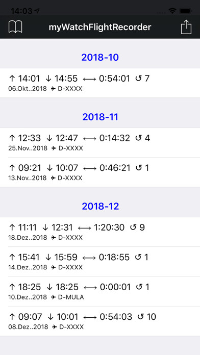Emulate iPhone app myWatchFlightRecorder using MyAndroid