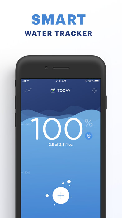 Emulate iPhone app My Water - Water Tracker using MyAndroid