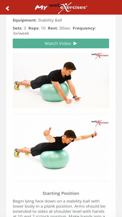 Emulate iPhone app My WebExercises using MyAndroid