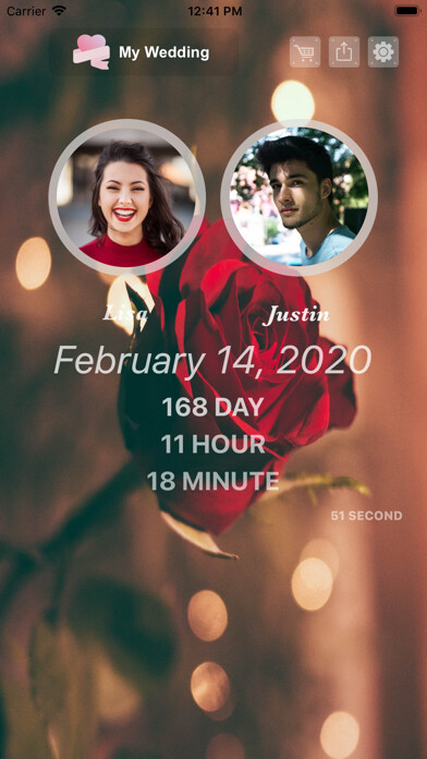 Emulate iPhone app My Wedding - Share & Countdown using MyAndroid Emulate iPhone app My Wedding - Share & Countdown using MyAndroid