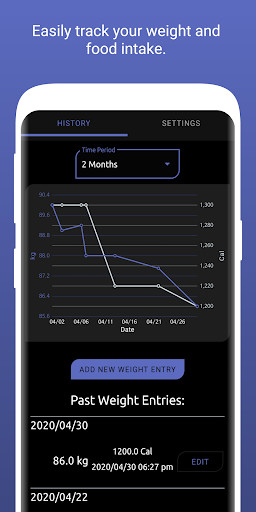 Run android online APK MyWeigh: Simple Weight and Food Intake Tracker from MyAndroid or emulate MyWeigh: Simple Weight and Food Intake Tracker using MyAndroid