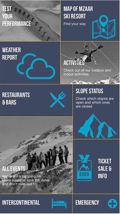 Emulate iPhone app Mzaar Ski Resort using MyAndroid