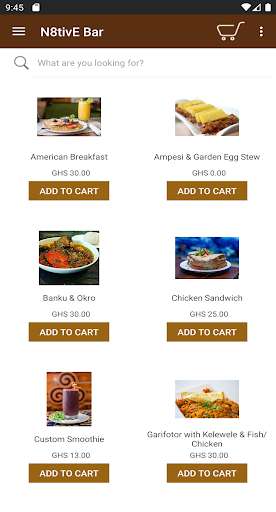 Run android online APK N8tivE Bar - Ghana Healthy Food & Beverage Bar App from MyAndroid or emulate N8tivE Bar - Ghana Healthy Food & Beverage Bar App using MyAndroid
