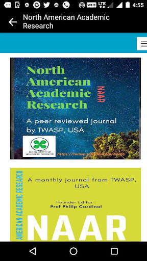 Run android online APK NAAR, North American Academic Research from MyAndroid or emulate NAAR, North American Academic Research using MyAndroid