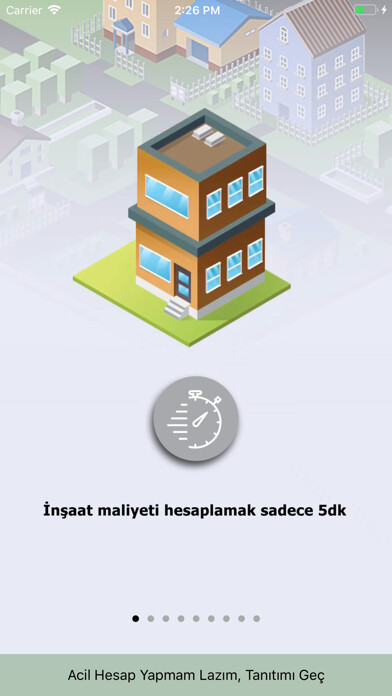 Emulate iPhone app İnşaat Hesabı using MyAndroid