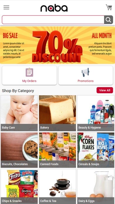 Emulate iPhone app Naba Supermarket using MyAndroid Emulate iPhone app Naba Supermarket using MyAndroid