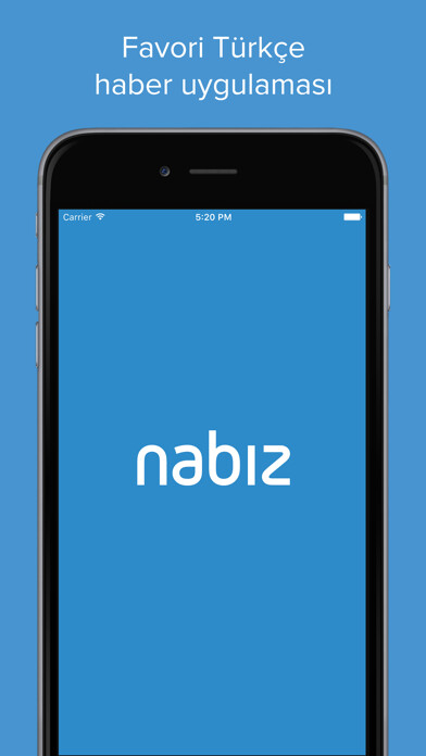 Emulate iPhone app Nabız: Size Özel Anlık Haber using MyAndroid