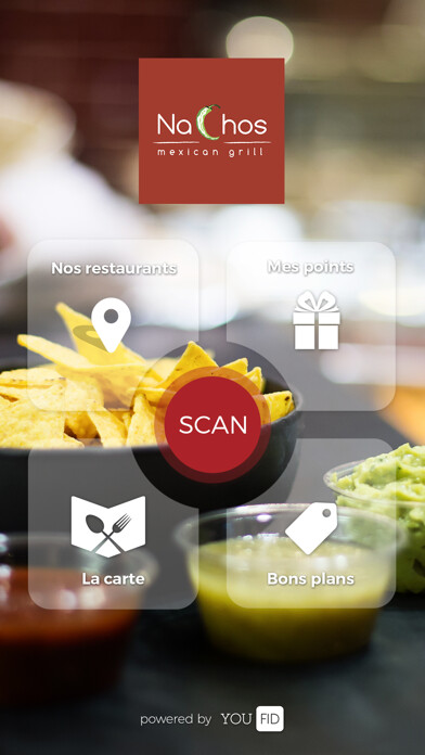 Emulate iPhone app Nachos Mexican Grill using MyAndroid