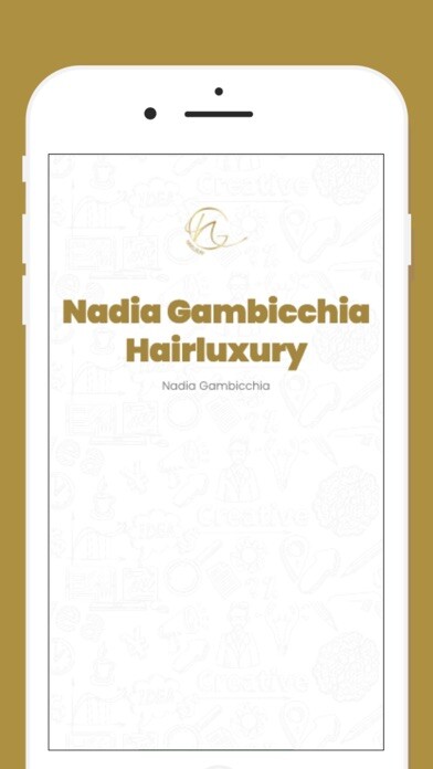 Emulate iPhone app Nadia Gambicchia Hairluxury using MyAndroid