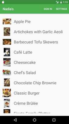 Emulate Android APK Nadias Garden Restaurant Emulate Android APK Nadias Garden Restaurant