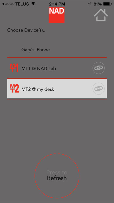 Emulate iPhone app NAD Media Tuner using MyAndroid Emulate iPhone app NAD Media Tuner using MyAndroid
