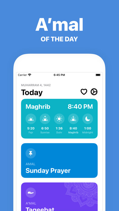 Emulate iPhone app Nafilah: Dua & Ziyarah using MyAndroid