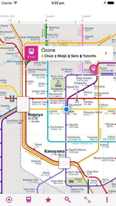 Emulate iPhone app Nagoya Rail Map Lite using MyAndroid Emulate iPhone app Nagoya Rail Map Lite using MyAndroid