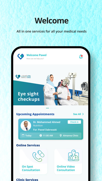 Emulate iPhone app Nahdicare Clinics using MyAndroid Emulate iPhone app Nahdicare Clinics using MyAndroid