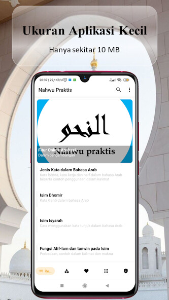 Run android online APK Nahwu Shorof Pemula Lengkap from MyAndroid or emulate Nahwu Shorof Pemula Lengkap using MyAndroid