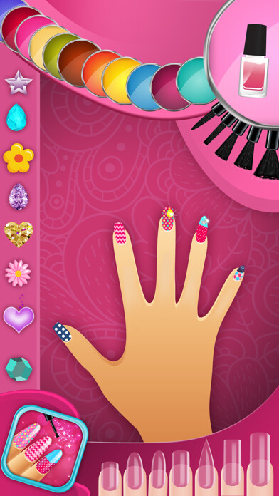 Emulate iPhone app Nail Manicure Designer Pro - Premium Makeover for Trendy Girls in Virtual Beauty Salon using MyAndroid
