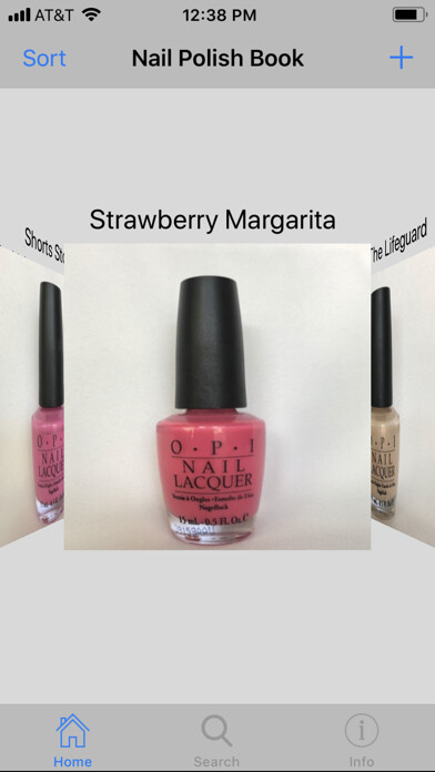 Emulate iPhone app Nail Polish Book using MyAndroid