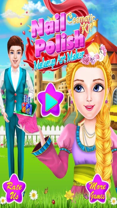 Emulate iPhone app Nail Polish Cosmetic Kit using MyAndroid
