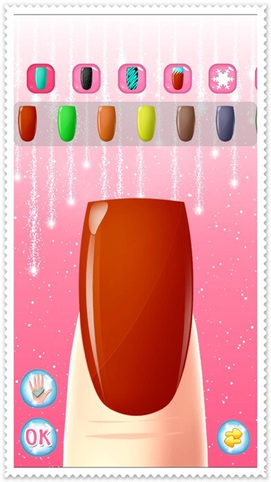 Emulate iPhone app Nail Spa Salon Beautiful girls - makeup makeover and games dressup nails art & polish using MyAndroid