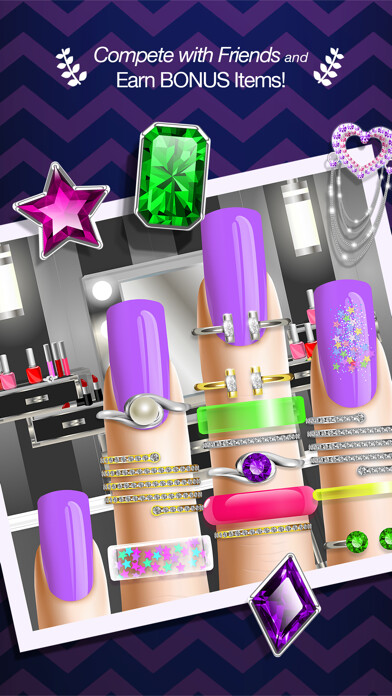 Emulate iPhone app Nail Star - Nails Salon Manicure and Decorating Game for Girls using MyAndroid