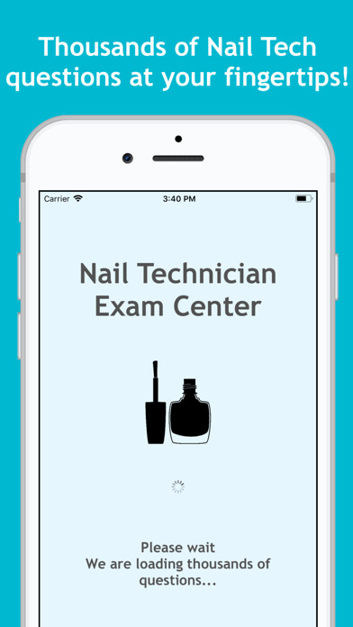 Emulate iPhone app Nail Technician Exam Center using MyAndroid