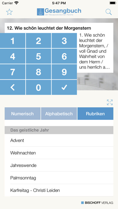 Emulate iPhone app NAK Gesangbuch using MyAndroid Emulate iPhone app NAK Gesangbuch using MyAndroid