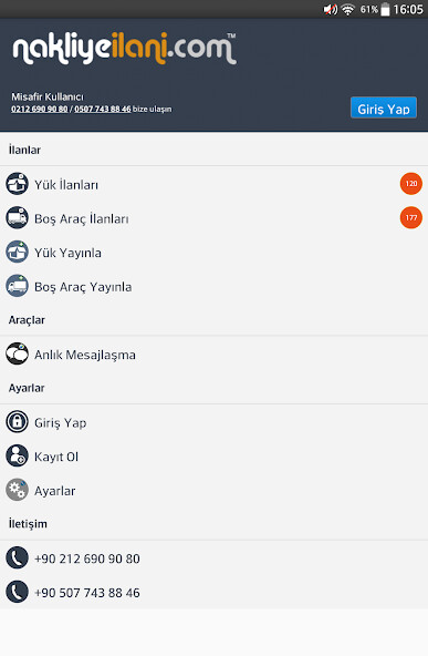 Run android online APK Nakliye ilanı from MyAndroid or emulate Nakliye ilanı using MyAndroid Run android online APK Nakliye ilanı from MyAndroid or emulate Nakliye ilanı using MyAndroid