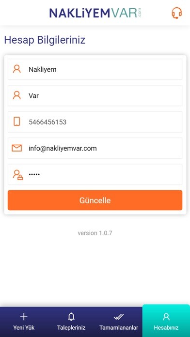 Emulate iPhone app Nakliyem Var using MyAndroid