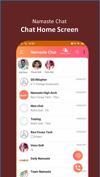 Run android online APK Namaste Chat from MyAndroid or emulate Namaste Chat using MyAndroid