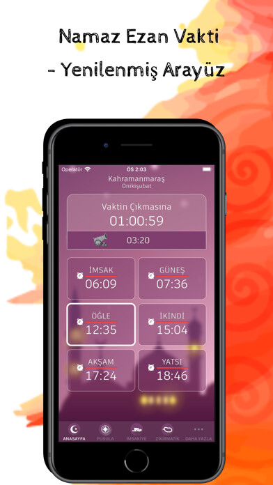 Emulate iPhone app Namaz Ezan Vakti using MyAndroid