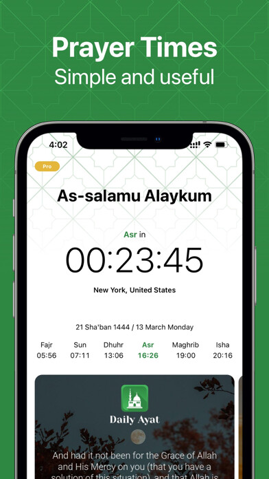 Emulate iPhone app Namaz: Ramadan, Athan Alarm using MyAndroid