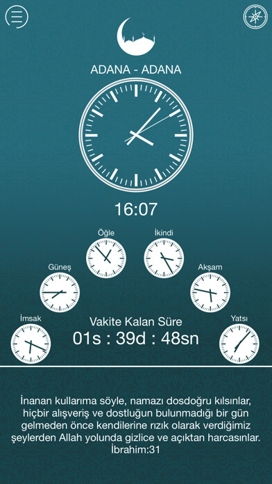 Emulate iPhone app Namaz Vakitleri - Dünya using MyAndroid Emulate iPhone app Namaz Vakitleri - Dünya using MyAndroid