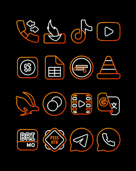 Run android online APK Nambula Orange - Icon Pack from MyAndroid or emulate Nambula Orange - Icon Pack using MyAndroid