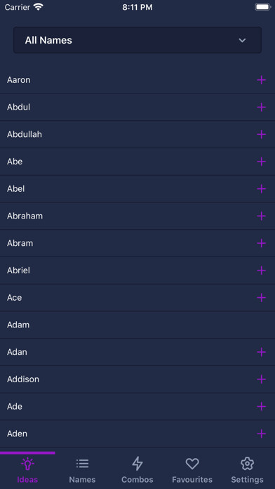 Emulate iPhone app Name Combos using MyAndroid