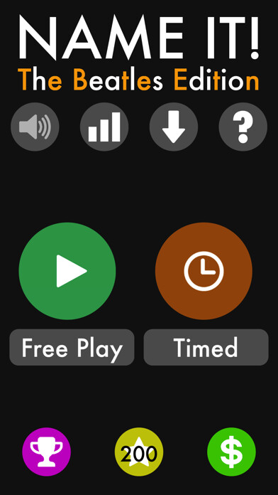 Emulate iPhone app Name It! - The Beatles Edition using MyAndroid