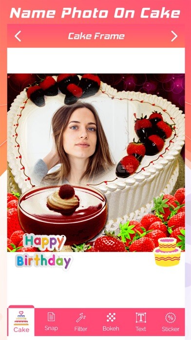 Emulate iPhone app Name Photo On Cake using MyAndroid Emulate iPhone app Name Photo On Cake using MyAndroid