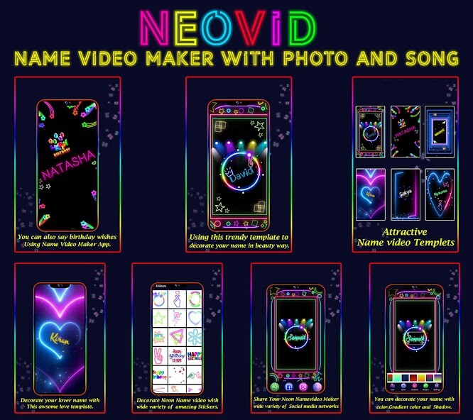 Run android online APK Name Video Maker with photo from MyAndroid or emulate Name Video Maker with photo using MyAndroid