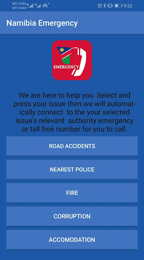 Run android online APK Namibia Emergency from MyAndroid or emulate Namibia Emergency using MyAndroid Run android online APK Namibia Emergency from MyAndroid or emulate Namibia Emergency using MyAndroid