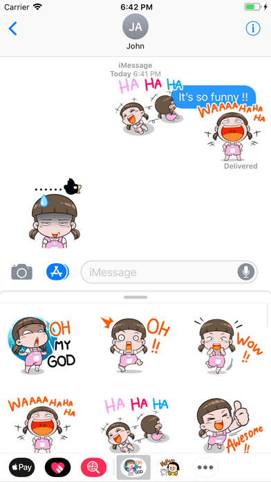 Emulate iPhone app Nami - Little Girl Sticker using MyAndroid Emulate iPhone app Nami - Little Girl Sticker using MyAndroid