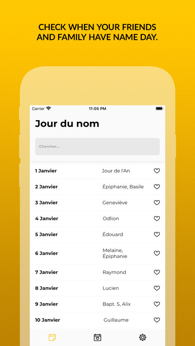 Emulate iPhone app Namio - Name Day Calendar using MyAndroid Emulate iPhone app Namio - Name Day Calendar using MyAndroid