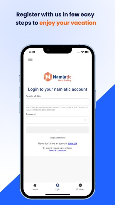 Run android online APK Namlatic Hotel Booking from MyAndroid or emulate Namlatic Hotel Booking using MyAndroid