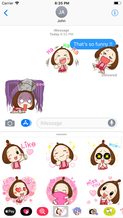 Emulate iPhone app Nana - Little Girl Sticker using MyAndroid Emulate iPhone app Nana - Little Girl Sticker using MyAndroid
