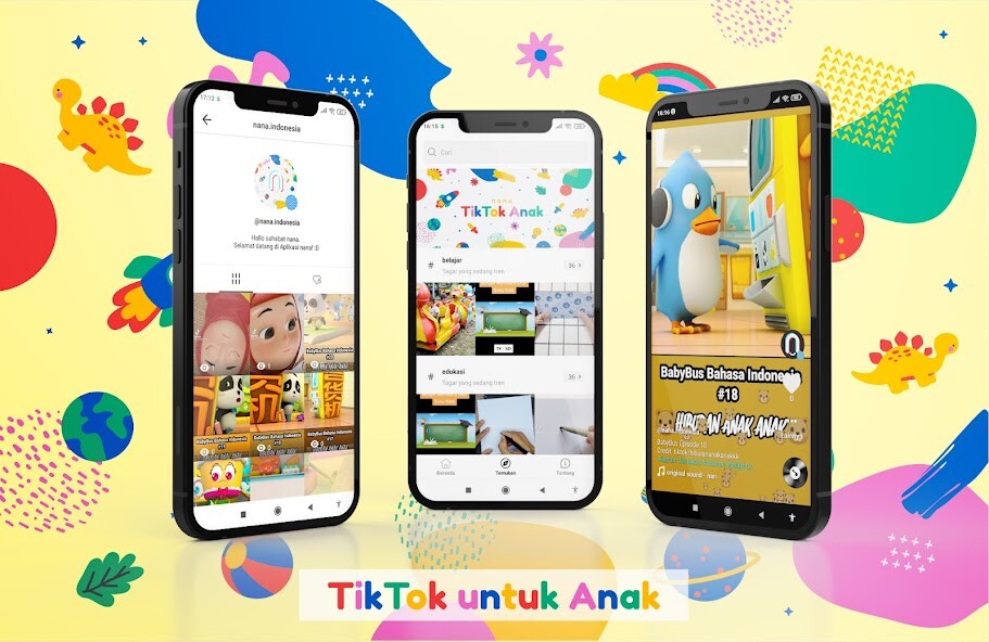 Run android online APK nana - TikTok untuk Anak from MyAndroid or emulate nana - TikTok untuk Anak using MyAndroid