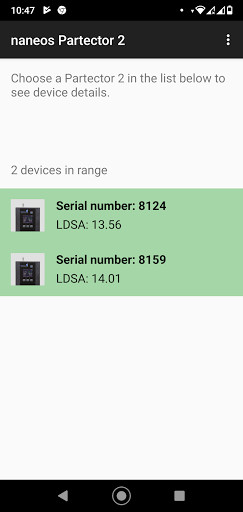 Run android online APK Naneos Partector 2 from MyAndroid or emulate Naneos Partector 2 using MyAndroid
