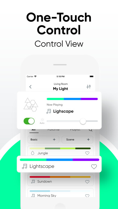 Emulate iPhone app Nanoleaf Smarter Series using MyAndroid