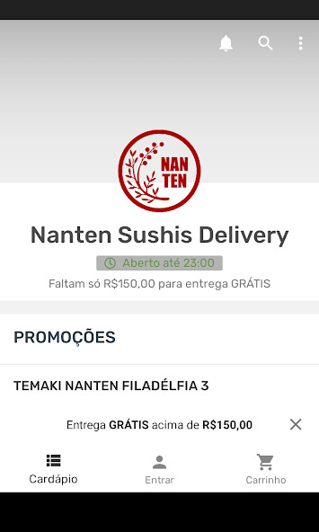 Run android online APK Nanten Sushis Delivery from MyAndroid or emulate Nanten Sushis Delivery using MyAndroid