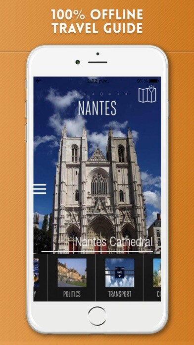 Emulate iPhone app Nantes Travel Guide with Offline City Street Map using MyAndroid Emulate iPhone app Nantes Travel Guide with Offline City Street Map using MyAndroid